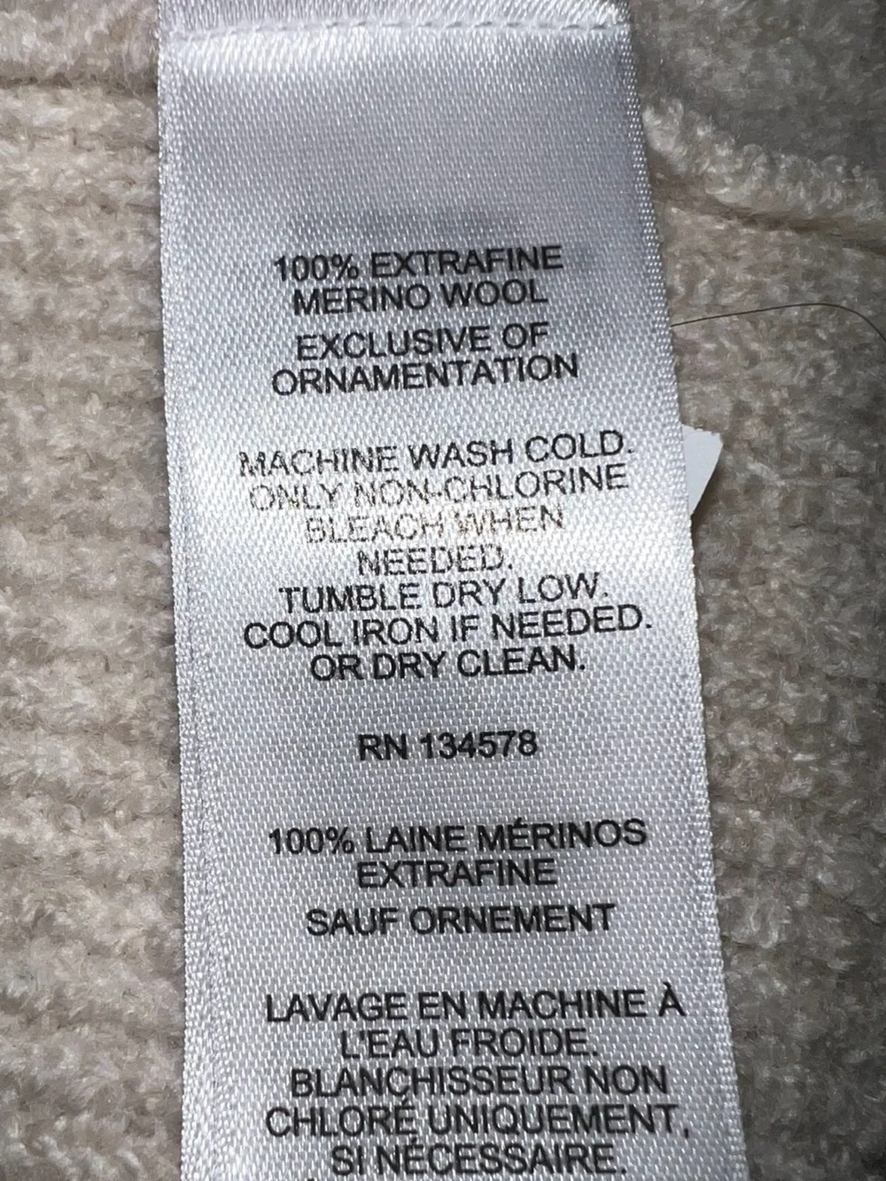 🤍Vineyard Vines Merino Wool Cream Button-Neck Turtleneck Sweater